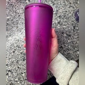 Starbucks tumbler metallic matte purple